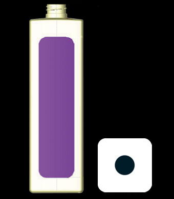 1000ML TALL SQUARE HDPE WITH 28-410 NECK FINISH