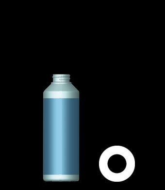 250ML TUBULAR ROUND HDPE WITH 28MM NECK