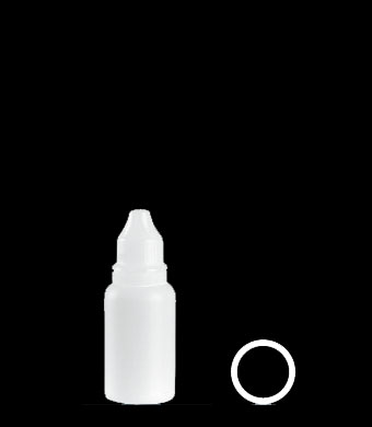 15ML ROUND HDPE WITH 14MM NECK