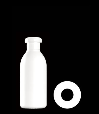 200ML TALL ROUND HDPE WITH 24-415 NECK FINISH
