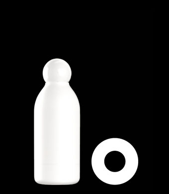 200ML TALL ROUND HDPE WITH 24-410 NECK FINISH