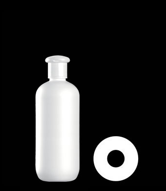 350ML BOSTON ROUND HDPE WITH 24MM NECK