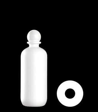 350ML PLINTH BOSTON ROUND HDPE WITH 24-410 NECK FINISH
