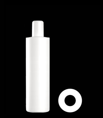 350ML TUBULAR ROUND HDPE WITH 24-415 NECK FINISH