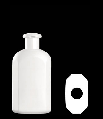 250ML FACETED OVAL HDPE WITH 24MM NECK