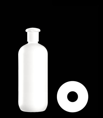 500ML BOSTON ROUND HDPE WITH 24MM NECK