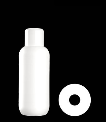500ML BOSTON ROUND HDPE WITH 24MM NECK