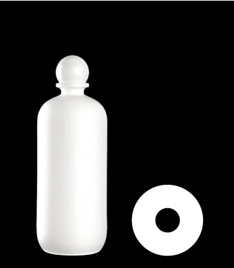 500ML PLINTH BOSTON ROUND HDPE WITH 24-410 NECK FINISH