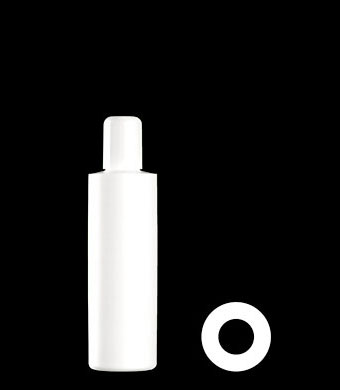 200ML TUBULAR ROUND HDPE WITH 24-415 NECK FINISH