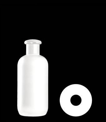 250ML BOSTON ROUND HDPE WITH 24MM NECK