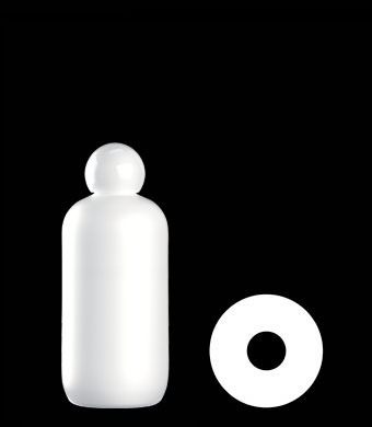 250ML BOSTON ROUND HDPE WITH 24-410 NECK FINISH