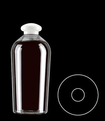500ML BALTIC ROUND PET WITH 24-410 NECK FINISH