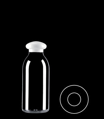 200ML TALL ROUND PETG WITH 24-410 NECK FINISH