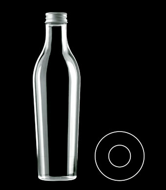 400ML TAPERED ROUND WITH 28MM NECK