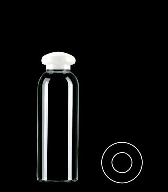 200ML TALL BOSTON ROUND PETG WITH 24-410 NECK FINISH