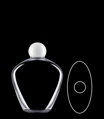 250ML VANILLA OVAL PETG WITH 24-410 NECK FINISH