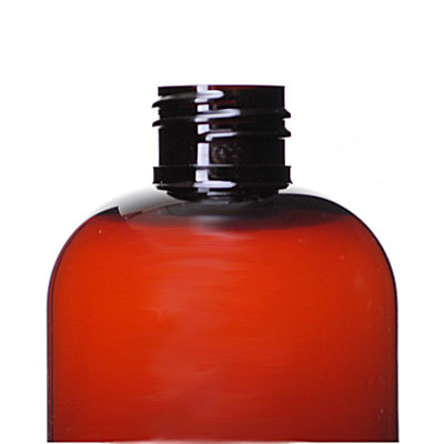 8OZ AMBER PET BOSTON ROUND - 24-410 NECK-detail image