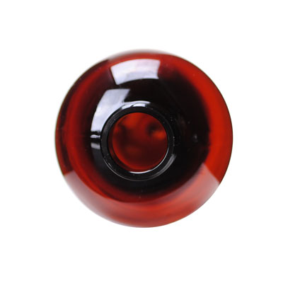 8OZ AMBER PET BOSTON ROUND - 24-410 NECK-detail image