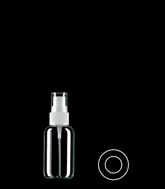 50ML BOSTON ROUND PETG WITH 20-410 NECK FINISH