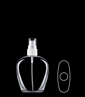 100ML BAROQUE OVAL PETG WITH 20MM NECK