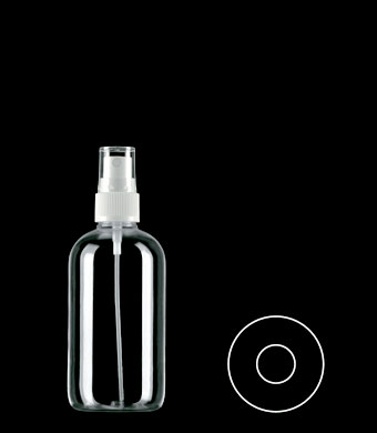 150ML BOSTON ROUND PETG WITH 20MM NECK