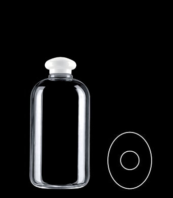 400ML ALPHA OVAL PETG WITH 24-410 NECK FINISH