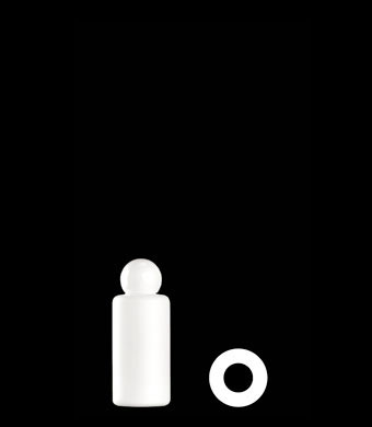 30ML COCO ROUND HDPE WITH 15-415 NECK FINISH