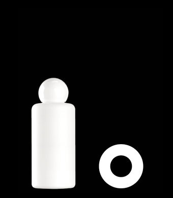 150ML COCO ROUND HDPE WITH 24-410 NECK FINISH