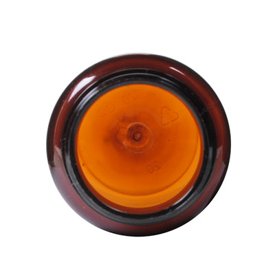 120CC AMBER PET WIDE MOUTH ROUND PLASTIC BOTTLE - 38-400 NECK-detail image