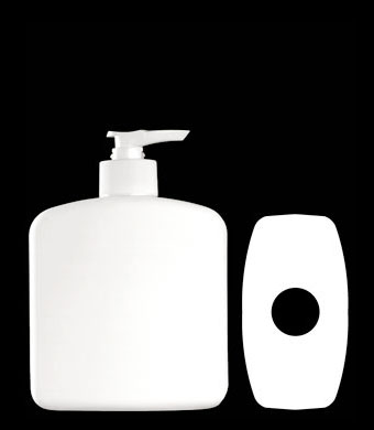 500ML RECTANGULAR HDPE WITH 28-410 NECK FINISH