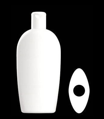 300ML ALMOND OVAL HDPE WITH 24-415 NECK FINISH