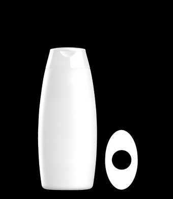 200ML VOGUE OVAL HDPE WITH 23MM NECK
