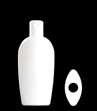 200ML ALMOND OVAL HDPE WITH 24-415 NECK FINISH