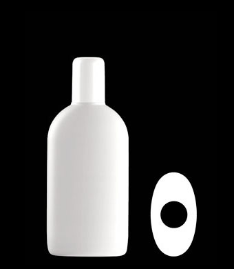 200ML UTOPIA OVAL HDPE WITH 24-415 NECK FINISH