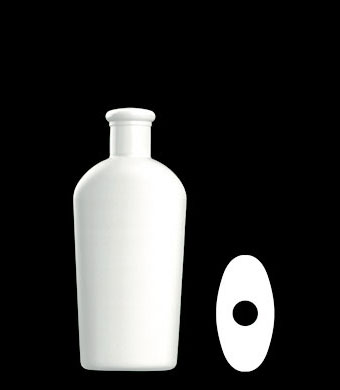 150ML CONTINENTAL OVAL HDPE WITH 20-415 NECK FINISH