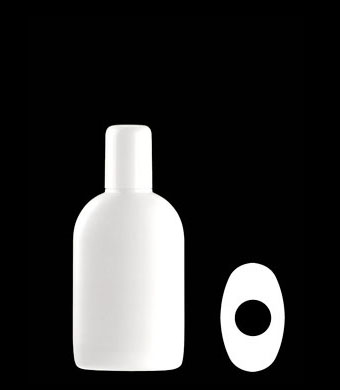 150ML UTOPIA OVAL HDPE WITH 24-415 NECK FINISH