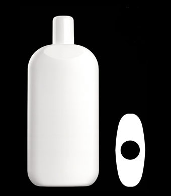 400ML ASTRO OVAL HDPE WITH 24-415 NECK FINISH