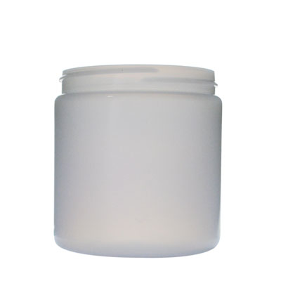 PLASTIC JAR: 8 OZ NATURA L HDPE WIDE MOUTH ROUND 70-400