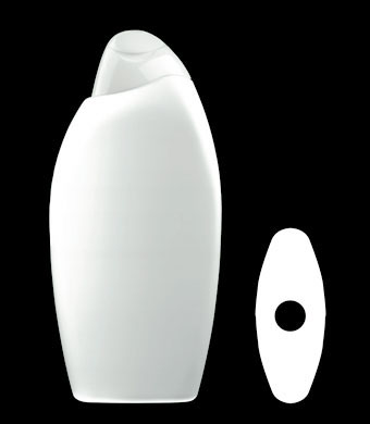 400ML MERIDIAN OVAL HDPE WITH 21MM NECK