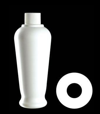 400ML SAMBA ROUND HDPE WITH 28-410 NECK FINISH