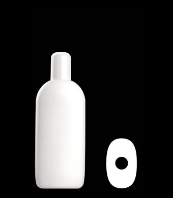 150ML EUROPEAN OVAL HDPE WITH 20-415 NECK FINISH