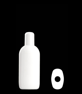 100ML EUROPEAN OVAL HDPE WITH 20-415 NECK FINISH