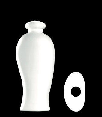 250ML MARINE OVAL HDPE WITH 24-410 NECK FINISH