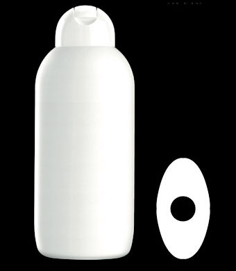 500ML DELTA OVAL HDPE WITH 23MM NECK