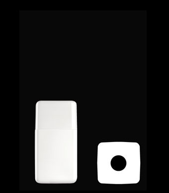125ML SQUARE HDPE WITH 23MM NECK