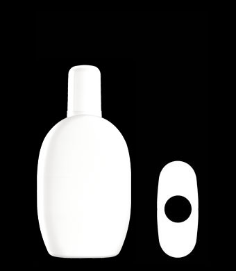 200ML HATHAWAY OVAL HDPE WITH 24-415 NECK FINISH
