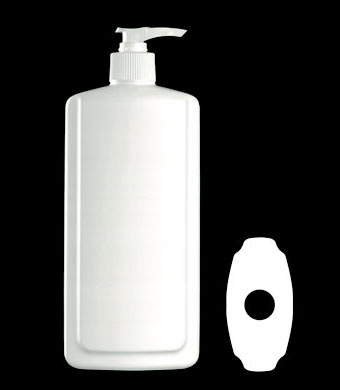 400ML AVALON SCREW NECK OVAL HDPE WITH 24-410 NECK FINISH