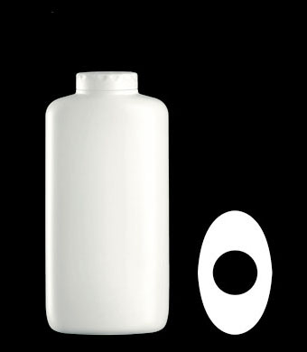 250GRAM TALC OVAL HDPE