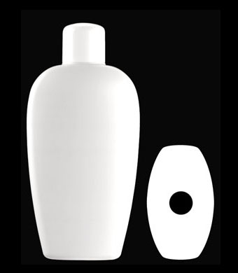 500ML SATIN OVAL HDPE WITH 24-415 NECK FINISH