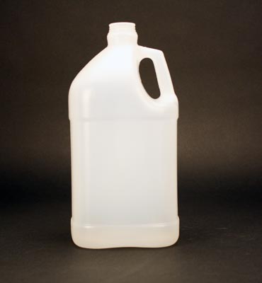 128OZ WHITE INDUSTIRAL SQUARE HDPE
